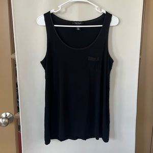 White House Black Market Womens Medium Black Tank Top
